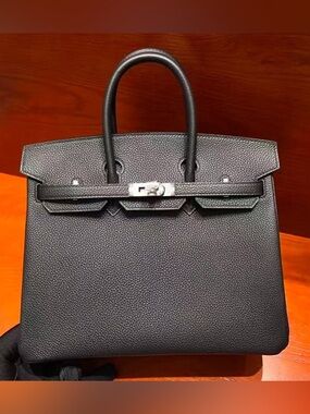 Black Real Leather Purse